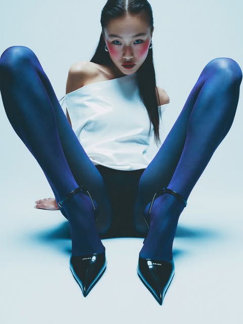 Blue fashion study